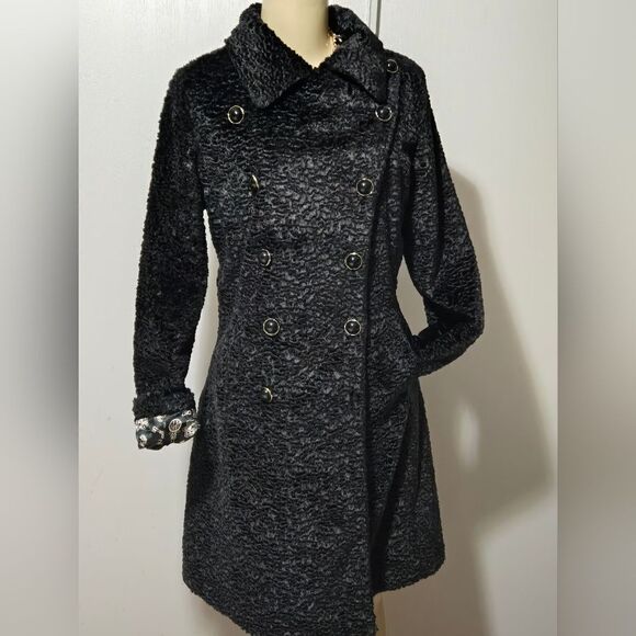 WHAT GOES AROUND COMES AROUND Black Coat Jacket S Anthropologie. GC - Picture 11 of 16